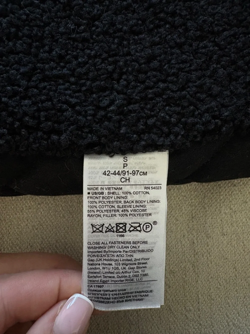Banana Republic Men’s Black Button down Coat